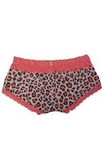 V S PRINTED PANTY WITH PINK LACE